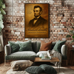 Abraham Lincoln Legacy of Leadership Poster PosterGoat