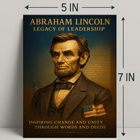 Abraham Lincoln Legacy of Leadership Poster PosterGoat