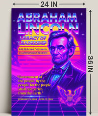 Abraham Lincoln Legacy of Leadership Poster PosterGoat