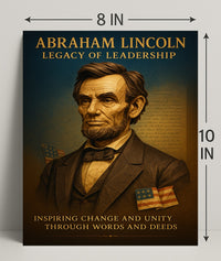 Abraham Lincoln Legacy of Leadership Poster PosterGoat