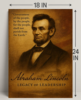 Abraham Lincoln Legacy of Leadership Poster PosterGoat