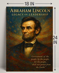 Abraham Lincoln Legacy of Leadership Poster PosterGoat