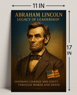 Abraham Lincoln Legacy of Leadership Poster PosterGoat