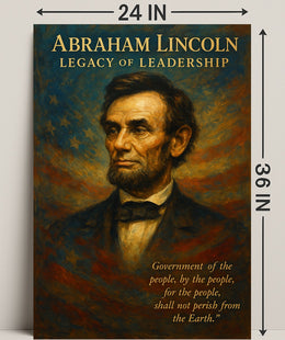 Abraham Lincoln Legacy of Leadership Poster PosterGoat