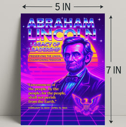 Abraham Lincoln Legacy of Leadership Poster PosterGoat