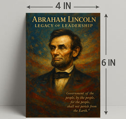 Abraham Lincoln Legacy of Leadership Poster PosterGoat