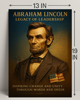 Abraham Lincoln Legacy of Leadership Poster PosterGoat