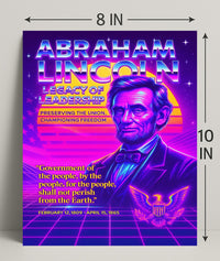 Abraham Lincoln Legacy of Leadership Poster PosterGoat