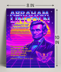 Abraham Lincoln Legacy of Leadership Poster PosterGoat