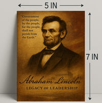 Abraham Lincoln Legacy of Leadership Poster PosterGoat
