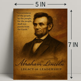 Abraham Lincoln Legacy of Leadership Poster PosterGoat