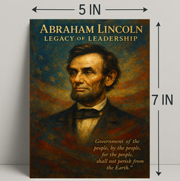 Abraham Lincoln Legacy of Leadership Poster PosterGoat