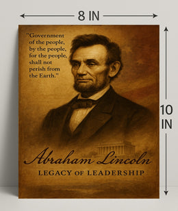 Abraham Lincoln Legacy of Leadership Poster PosterGoat