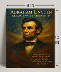 Abraham Lincoln Legacy of Leadership Poster PosterGoat