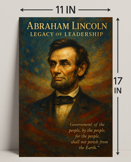 Abraham Lincoln Legacy of Leadership Poster PosterGoat