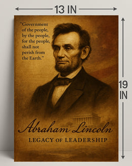 Abraham Lincoln Legacy of Leadership Poster PosterGoat