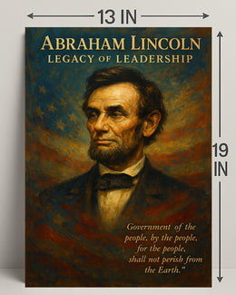 Abraham Lincoln Legacy of Leadership Poster PosterGoat