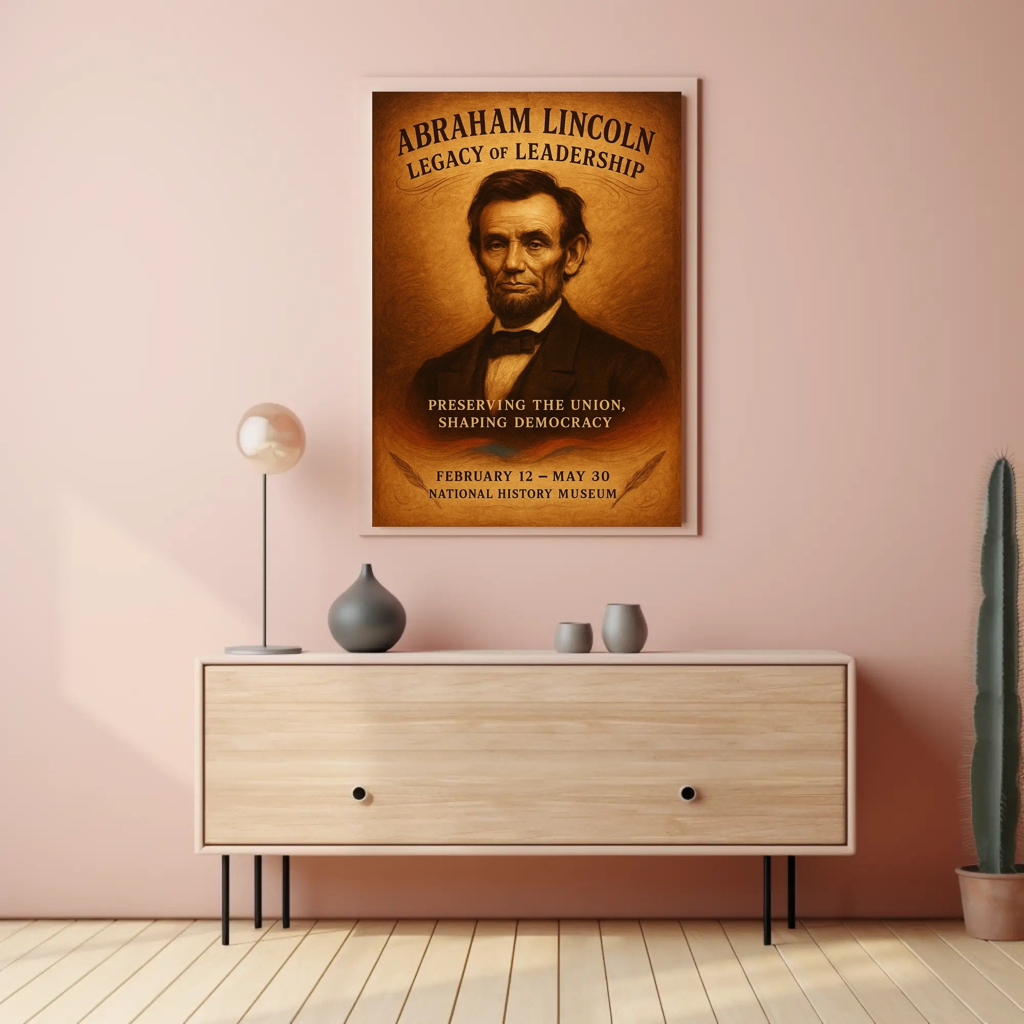 Abraham Lincoln Legacy of Leadership Poster PosterGoat