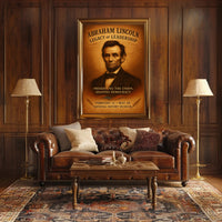 Abraham Lincoln Legacy of Leadership Poster PosterGoat