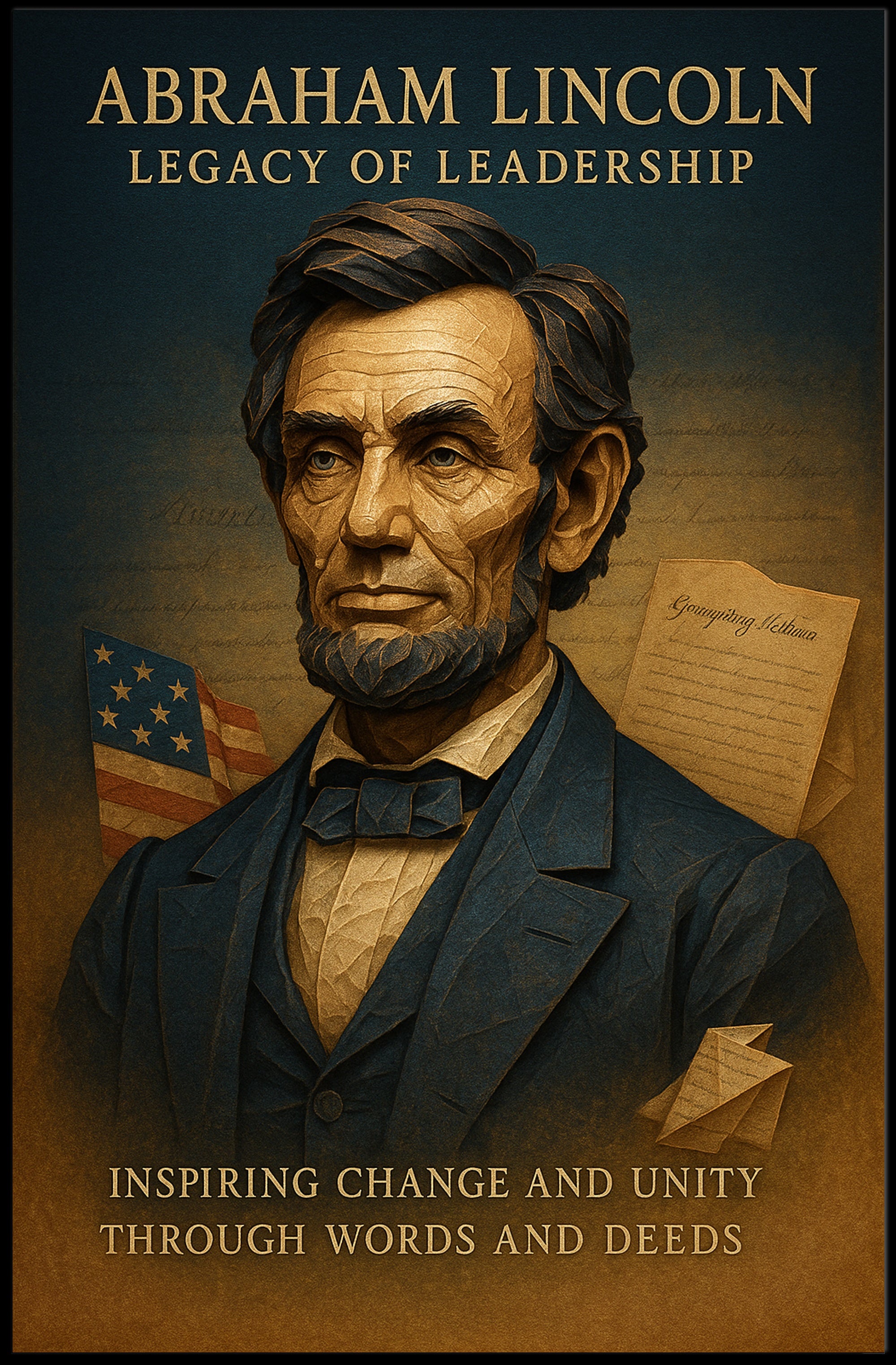 Abraham Lincoln Legacy of Leadership Poster PosterGoat