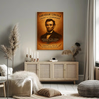 Abraham Lincoln Legacy of Leadership Poster PosterGoat