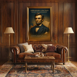 Abraham Lincoln Legacy of Leadership Poster PosterGoat