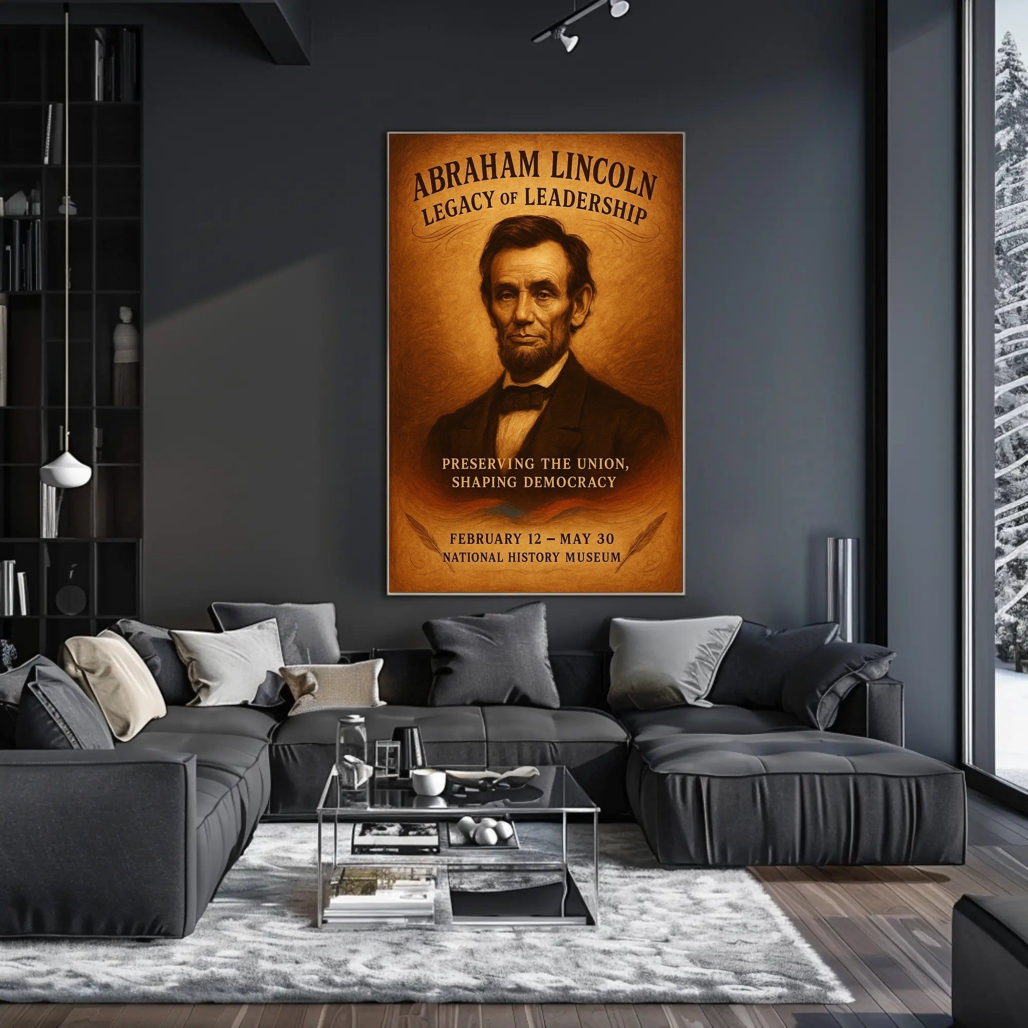 Abraham Lincoln Legacy of Leadership Poster PosterGoat