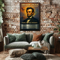 Abraham Lincoln Legacy of Leadership Poster PosterGoat