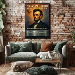 Abraham Lincoln Legacy of Leadership Poster PosterGoat