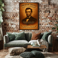 Abraham Lincoln Legacy of Leadership Poster PosterGoat
