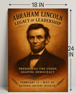 Abraham Lincoln Legacy of Leadership Poster PosterGoat