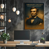 Abraham Lincoln Legacy of Leadership Poster PosterGoat