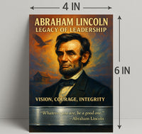 Abraham Lincoln Legacy of Leadership Poster PosterGoat