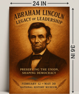 Abraham Lincoln Legacy of Leadership Poster PosterGoat