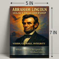 Abraham Lincoln Legacy of Leadership Poster PosterGoat