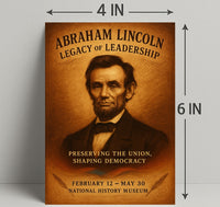 Abraham Lincoln Legacy of Leadership Poster PosterGoat