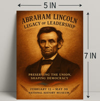 Abraham Lincoln Legacy of Leadership Poster PosterGoat