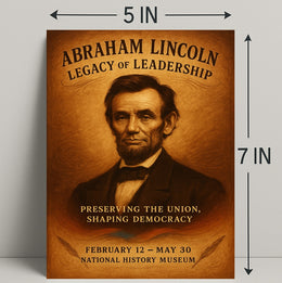 Abraham Lincoln Legacy of Leadership Poster PosterGoat