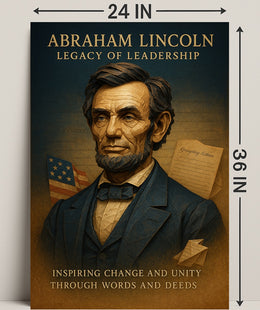 Abraham Lincoln Legacy of Leadership Poster PosterGoat