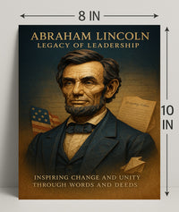Abraham Lincoln Legacy of Leadership Poster PosterGoat