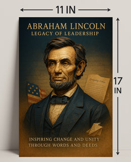 Abraham Lincoln Legacy of Leadership Poster PosterGoat