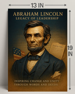 Abraham Lincoln Legacy of Leadership Poster PosterGoat