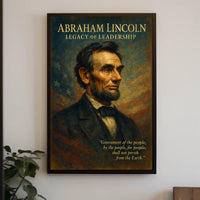 Abraham Lincoln Legacy of Leadership Poster PosterGoat