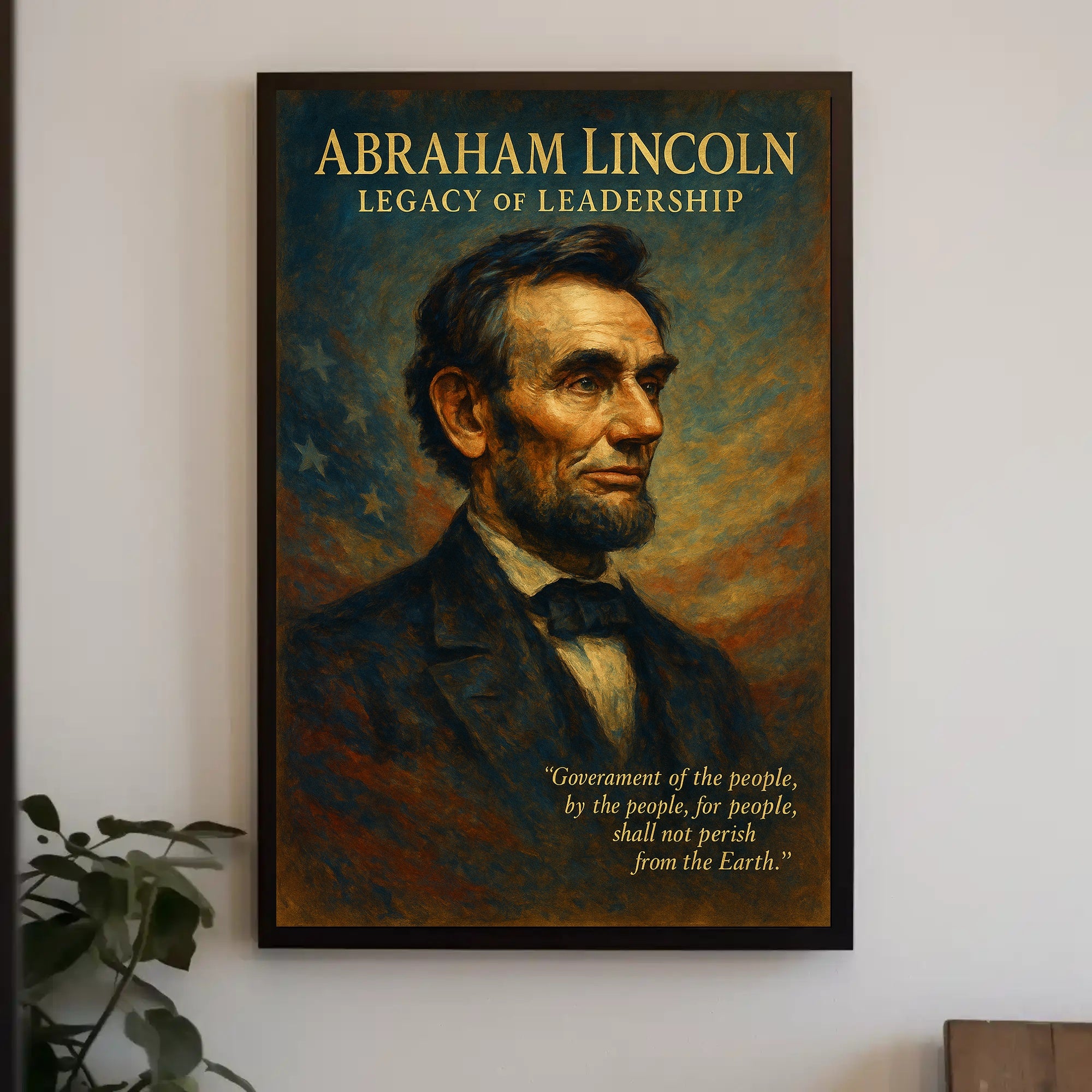 Abraham Lincoln Legacy of Leadership Poster PosterGoat