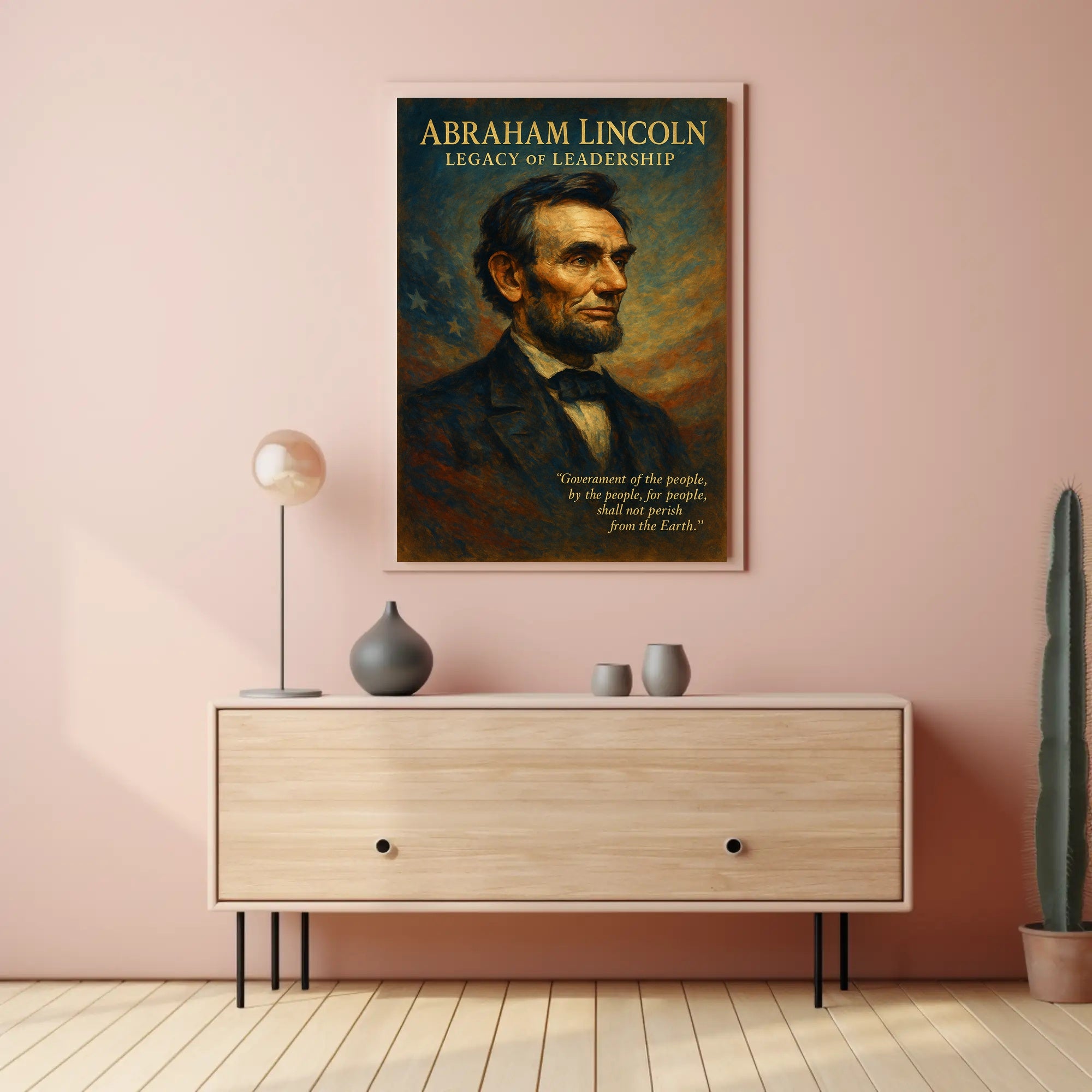 Abraham Lincoln Legacy of Leadership Poster PosterGoat