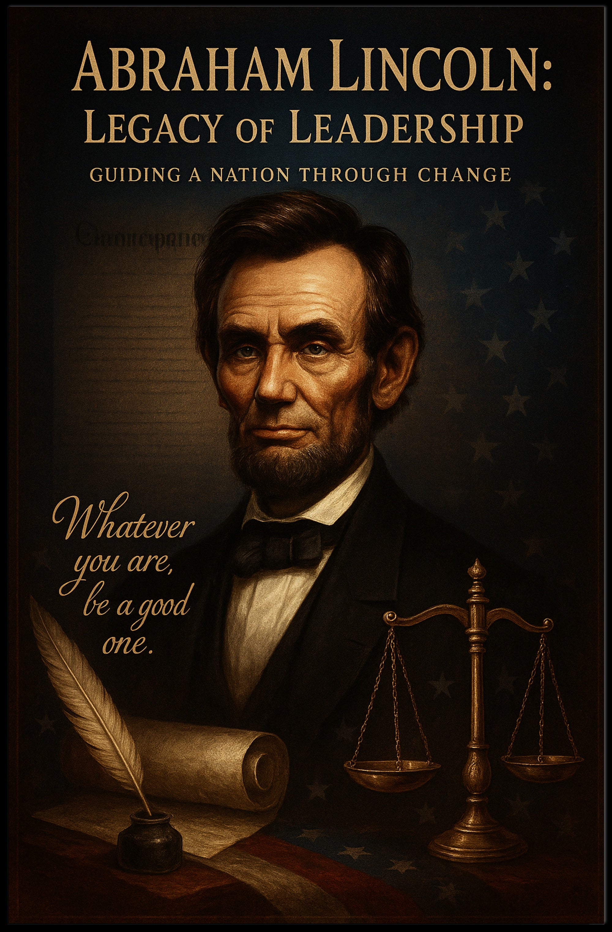 Abraham Lincoln Legacy of Leadership Poster PosterGoat