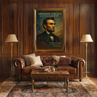 Abraham Lincoln Legacy of Leadership Poster PosterGoat
