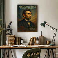 Abraham Lincoln Legacy of Leadership Poster PosterGoat