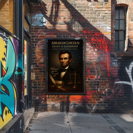 Abraham Lincoln Legacy of Leadership Poster PosterGoat