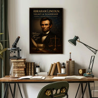 Abraham Lincoln Legacy of Leadership Poster PosterGoat